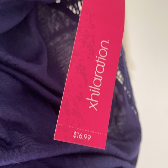 Navy bathing suit cover up top crochet - Picture 8 of 8